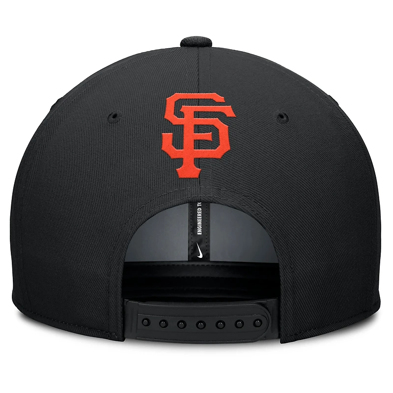 Men's Nike Gray/Black San Francisco Giants Pro Performance Snapback Hat