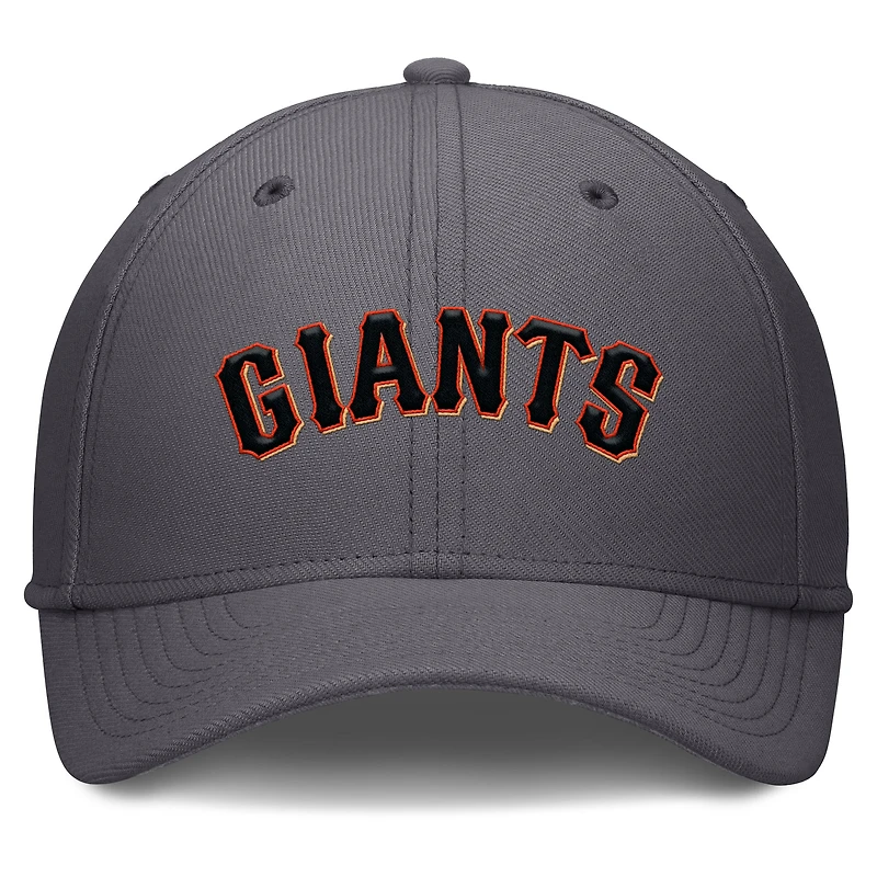 Casquette Nike Performance Flex grise San Francisco Giants Swoosh pour homme