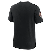 Men's Nike Heather Black San Francisco Giants Cooperstown Collection Eras Tri-Blend T-Shirt