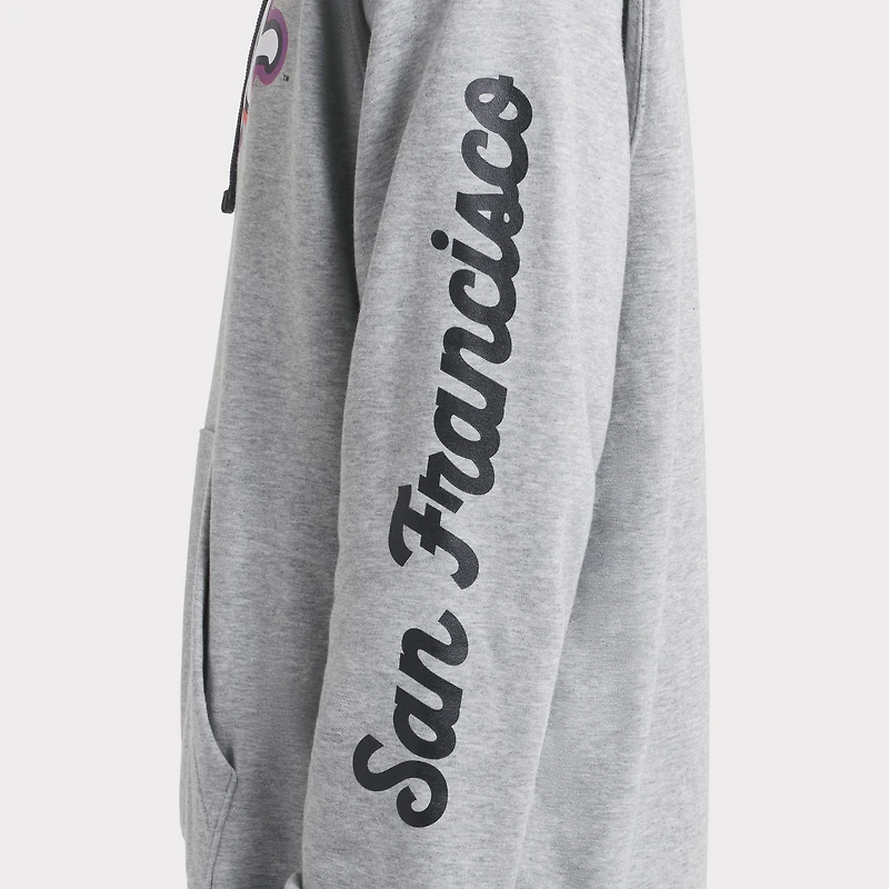 Sweat à capuche Nike City Connect Club 2025 pour homme, couleur charbon chiné, des Giants de San Francisco