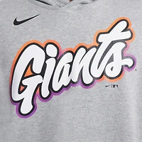 Sweat à capuche Nike City Connect Club 2025 pour homme, couleur charbon chiné, des Giants de San Francisco