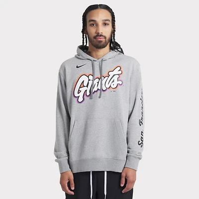 Sweat à capuche Nike City Connect Club 2025 pour homme, gris chiné, San Francisco Giants