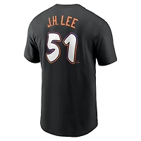 Men's Nike Jung Hoo Lee Anthracite San Francisco Giants 2025 City Connect Fuse Name & Number T-Shirt
