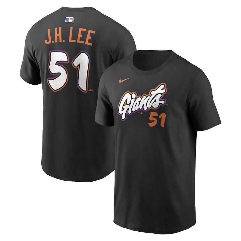 Men's Nike Jung Hoo Lee Black San Francisco Giants City Connect Name & Number T-Shirt