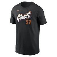 T-shirt Nike Jung Hoo Lee noir San Francisco Giants City Connect avec nom et numéro pour homme