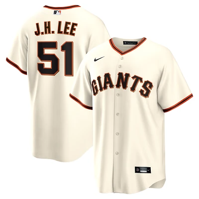 Maillot Nike Jung Hoo Lee pour homme, crème, réplique à domicile des Giants de San Francisco