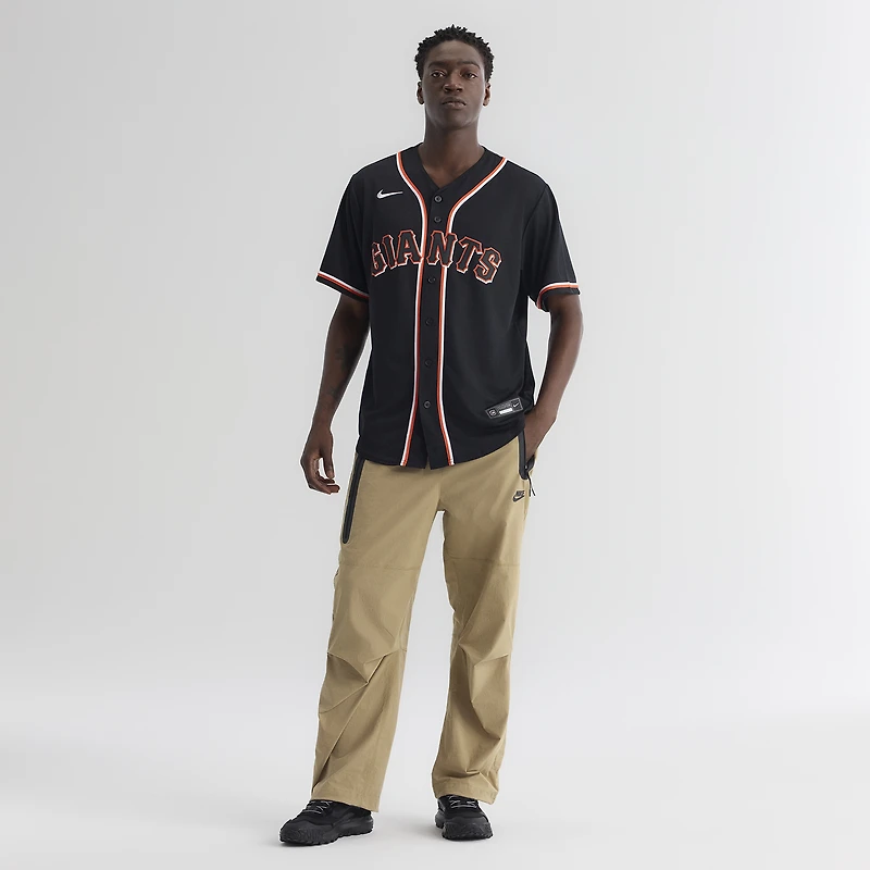 Men's Nike Jung Hoo Lee San Francisco Giants Fashion Replica Black Out Jersey