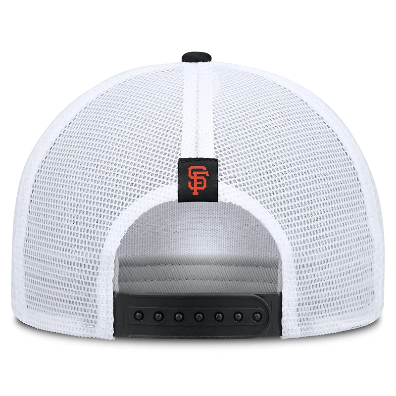 Casquette trucker ajustable Nike kaki/noir San Francisco Giants Rise A-Frame pour homme