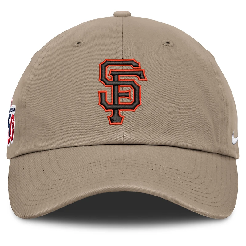 Men's Nike Khaki San Francisco Giants Celebrating America's 250th Club Adjustable Hat