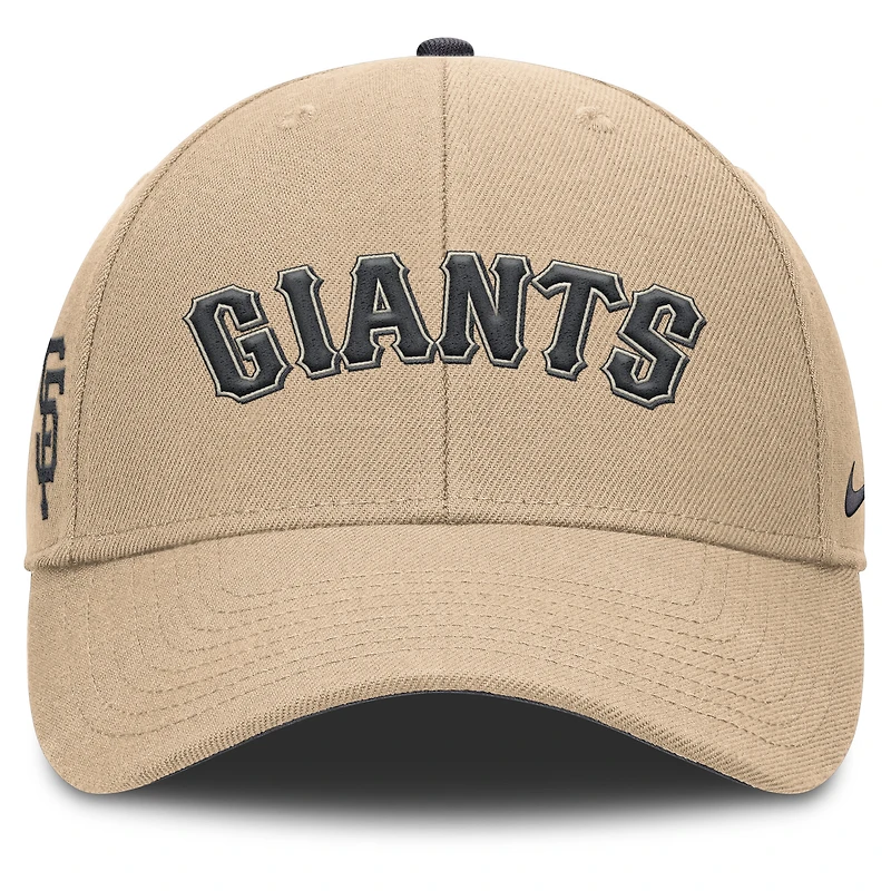 Casquette ajustable Nike kaki San Francisco Giants Rise pour homme