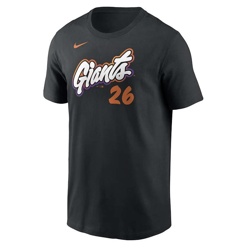 Men's Nike Matt Chapman Black San Francisco Giants City Connect Name & Number T-Shirt