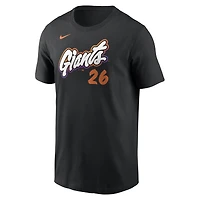 Men's Nike Matt Chapman Black San Francisco Giants City Connect Name & Number T-Shirt
