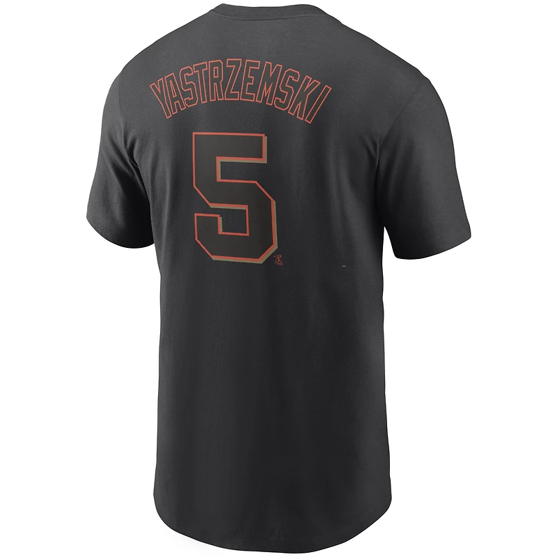Men's Nike Mike Yastrzemski Black San Francisco Giants Name & Number T-Shirt