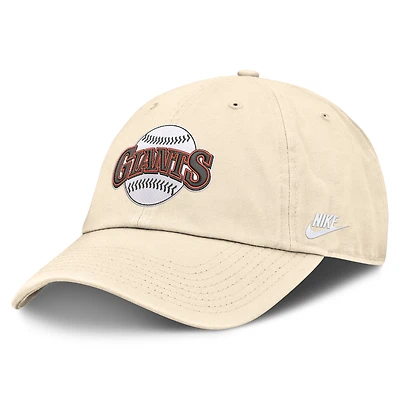 Men's Nike Natural San Francisco Giants Cooperstown Collection Club Adjustable Hat