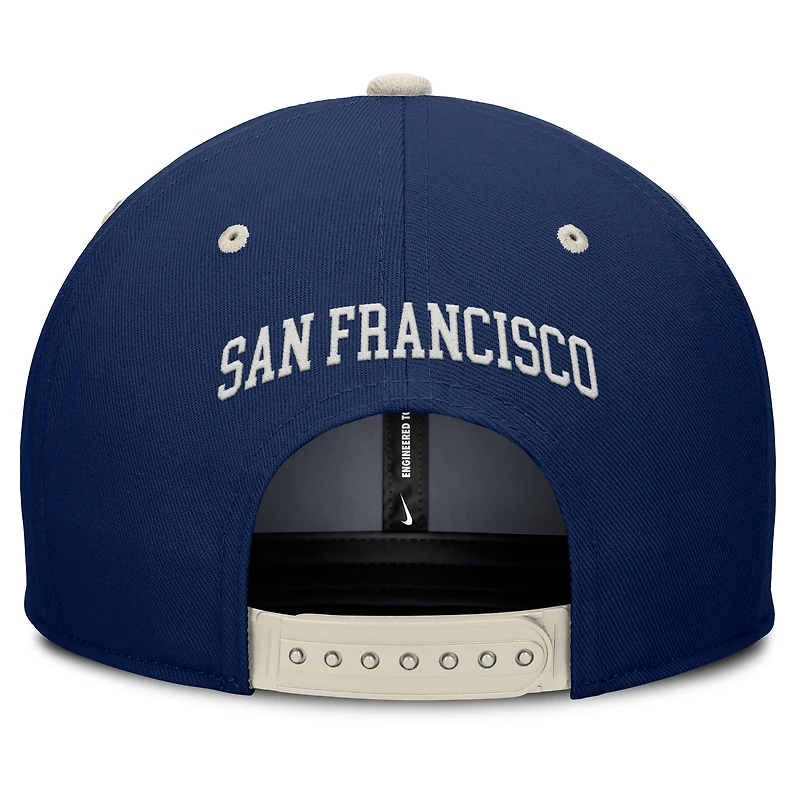 Men's Nike Navy/Cream San Francisco Giants Pro Performance Snapback Hat