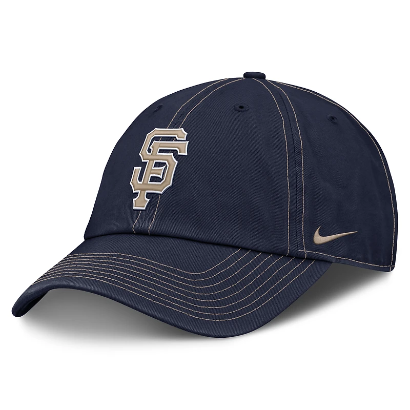 Casquette ajustable Nike bleu marine San Francisco Giants pour homme, édition spéciale Fête des Pères