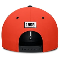 Casquette Nike Pro Performance Snapback Orange/Noir San Francisco Giants Collection Cooperstown pour homme