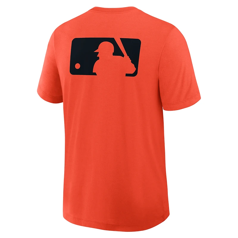 T-shirt Nike Authentic Collection Early Work Tri-Blend Dri-FIT orange pour homme, San Francisco Giants