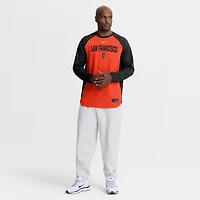 Men's Nike Orange San Francisco Giants Authentic Collection Raglan Dri-FIT Sweatshirt