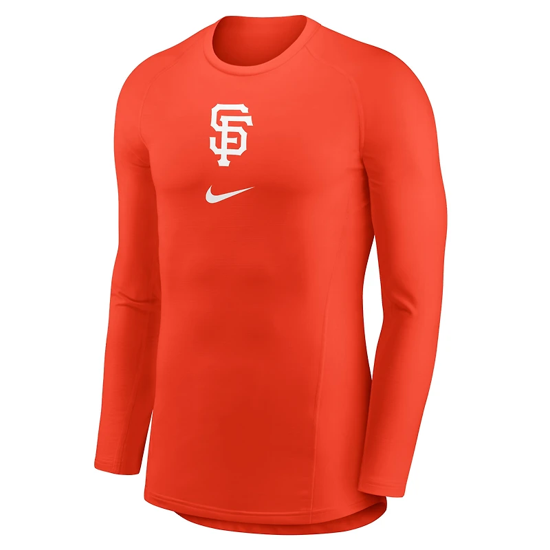 Men's Nike  Orange San Francisco Giants City Connect Base Layer Raglan Long Sleeve Performance T-Shirt