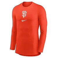Men's Nike  Orange San Francisco Giants City Connect Base Layer Raglan Long Sleeve Performance T-Shirt