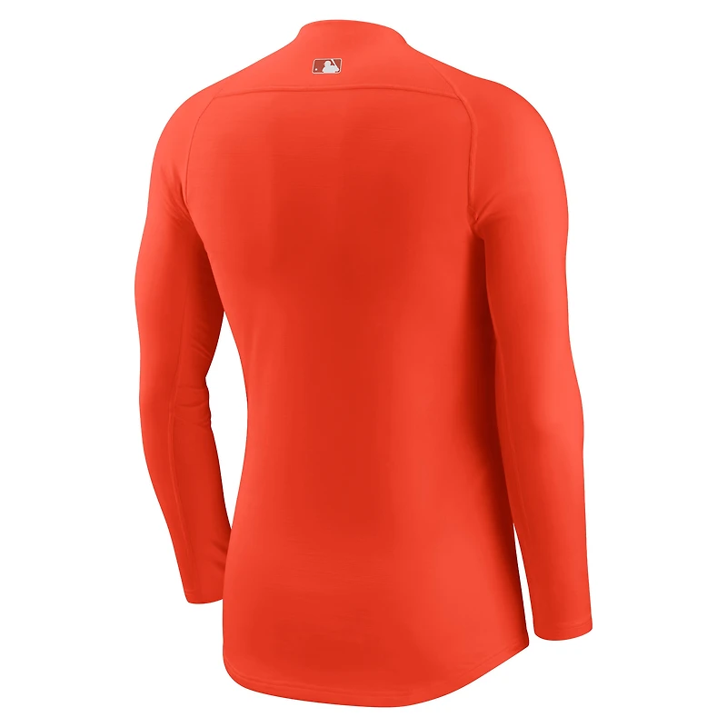Men's Nike  Orange San Francisco Giants City Connect Base Layer Raglan Long Sleeve Performance T-Shirt