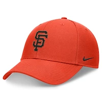 Casquette ajustable Nike Orange San Francisco Giants Club Performance pour homme