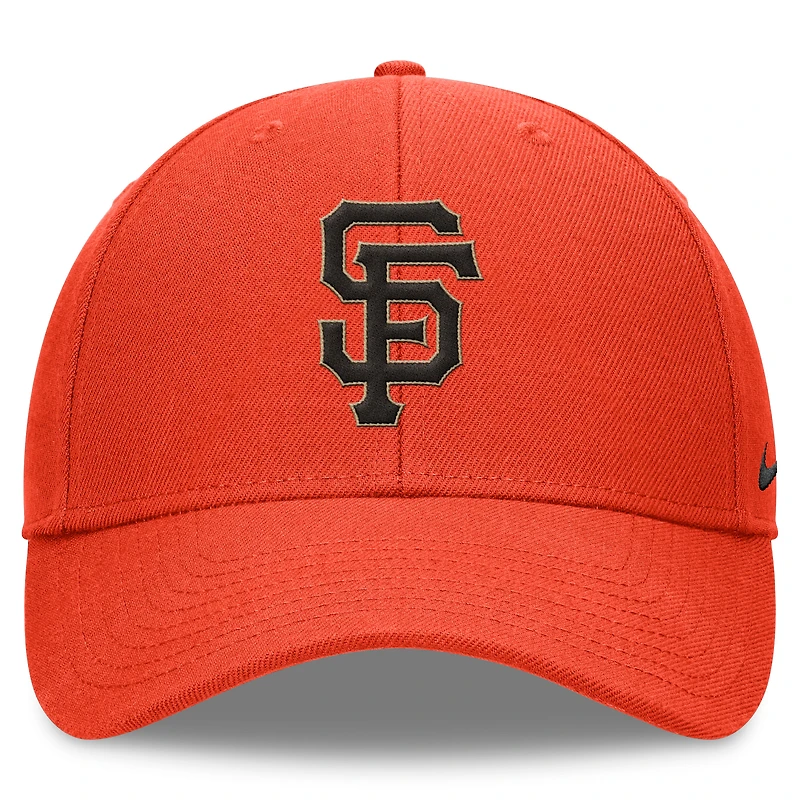 Casquette ajustable Nike Orange San Francisco Giants Club Performance pour homme
