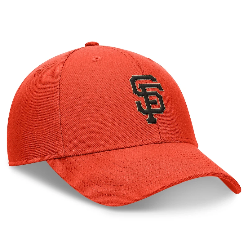 Casquette ajustable Nike Orange San Francisco Giants Club Performance pour homme