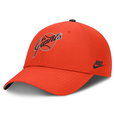 Casquette ajustable Nike orange San Francisco Giants Cooperstown Club Dri-FIT pour homme