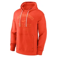 Men's Nike Orange San Francisco Giants Statement Ball Game Pullover Hoodie
