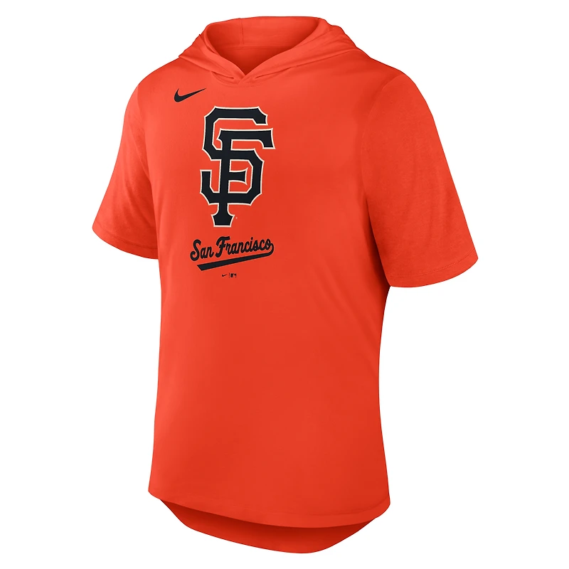 T-shirt à capuche Nike orange San Francisco Giants Tri-Blend pour homme