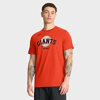Men's Nike  Orange San Francisco Giants Tri-Blend Logo T-Shirt