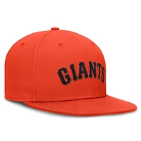 Men's Nike Orange San Francisco Giants Wordmark Dri-FIT Round Bill True Fitted Hat