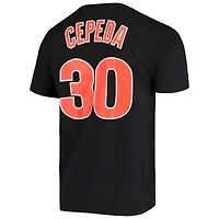Men's Nike Orlando Cepeda Black San Francisco Giants Name & Number T-Shirt