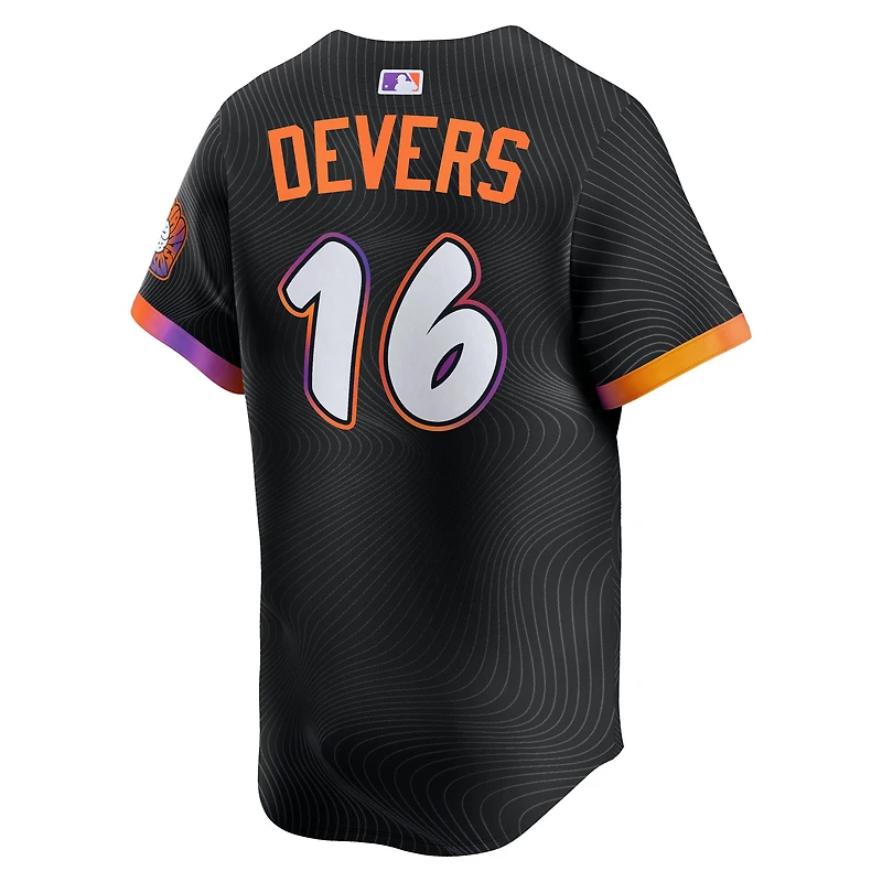 Maillot Nike Rafael Devers noir pour homme, édition limitée City Connect 2025 des Giants de San Francisco