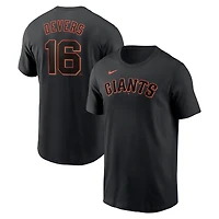Men's Nike Rafael Devers Black San Francisco Giants Home Name & Number T-Shirt