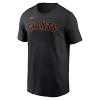 T-shirt Nike Rafael Devers noir pour homme avec nom et numéro des Giants de San Francisco