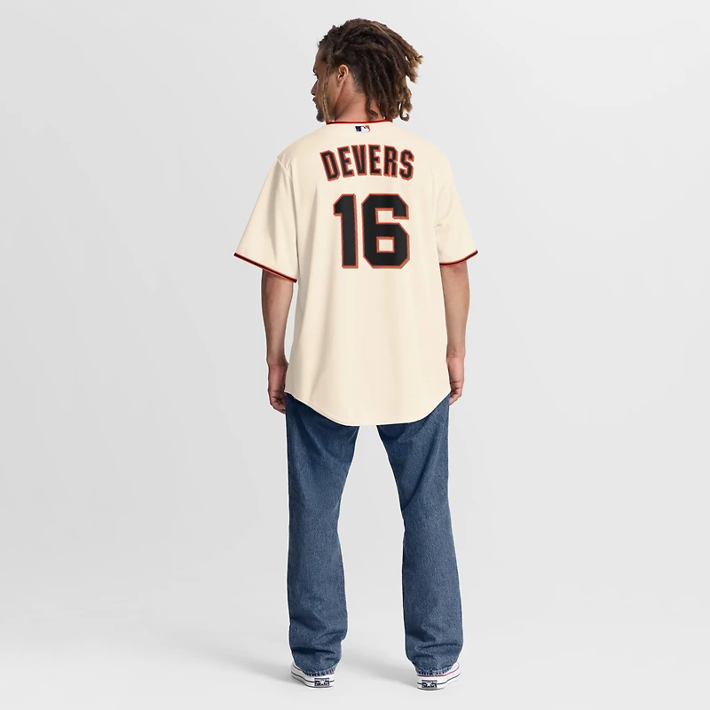 Men's Nike Rafael Devers Cream San Francisco Giants Home Replica Jersey