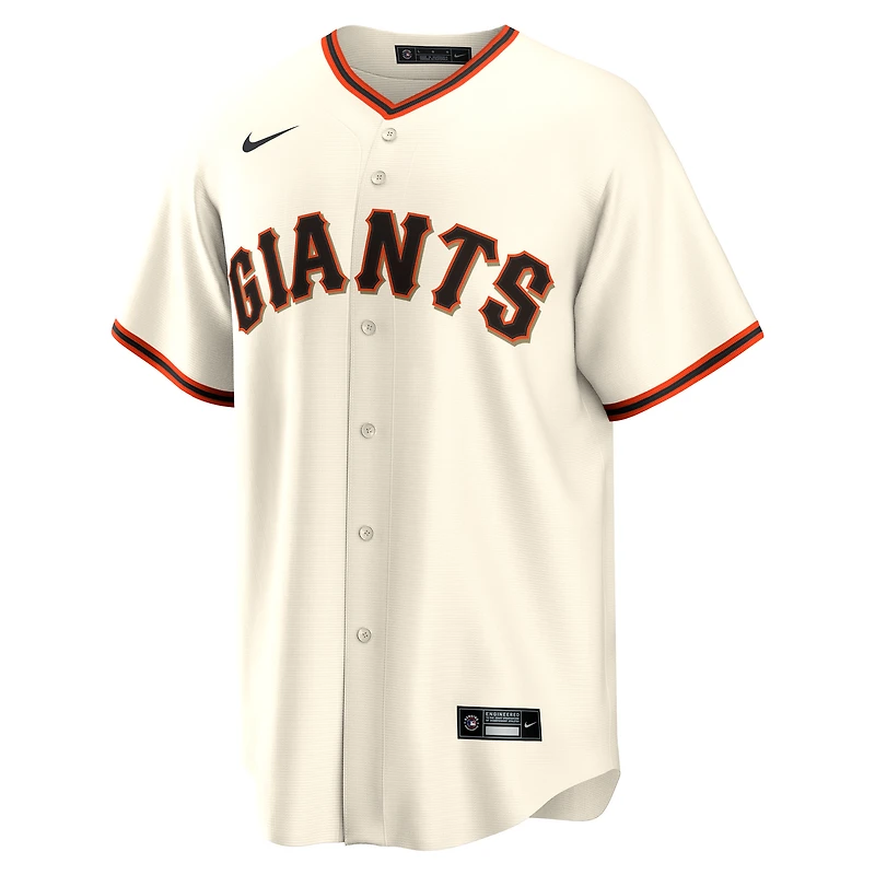 Maillot Nike Rafael Devers blanc pour homme, réplique du joueur à domicile des Giants de San Francisco