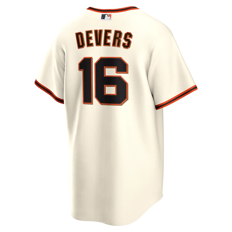 Maillot Nike Rafael Devers blanc pour homme, réplique du joueur à domicile des Giants de San Francisco
