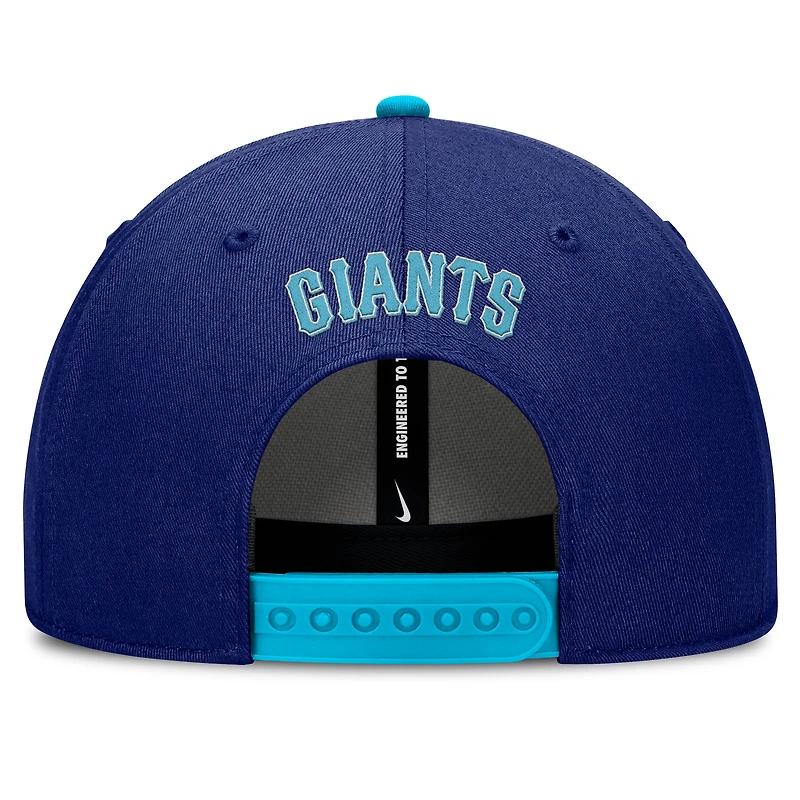 Casquette ajustable Nike Royal San Francisco Giants Rise pour homme