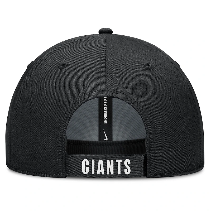 Casquette ajustable Nike blanche/noire pour homme des Giants de San Francisco