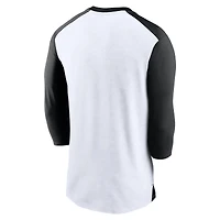 T-shirt Nike San Francisco Giants Rewind à manches 3/4 pour homme Blanc/Noir