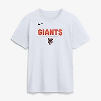 T-shirt Nike blanc pour homme, logo des Giants de San Francisco en gras