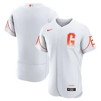 Maillot San Francisco Giants City Connect Authentique Nike Blanc pour Homme
