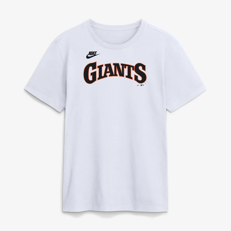 Men's Nike White San Francisco Giants Cooperstown Collection Wordmark T-Shirt