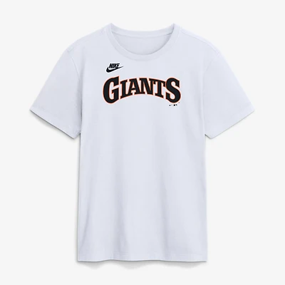 Men's Nike White San Francisco Giants Cooperstown Collection Wordmark T-Shirt