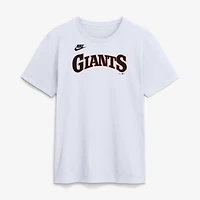 Men's Nike White San Francisco Giants Cooperstown Collection Wordmark T-Shirt