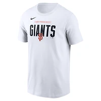 Men's Nike White San Francisco Giants Home Team Bracket Stack T-Shirt